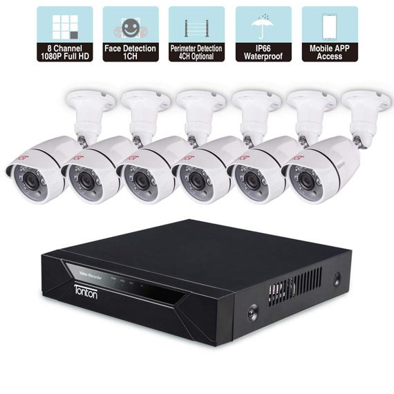 Videograbador con cámaras de vigilancia